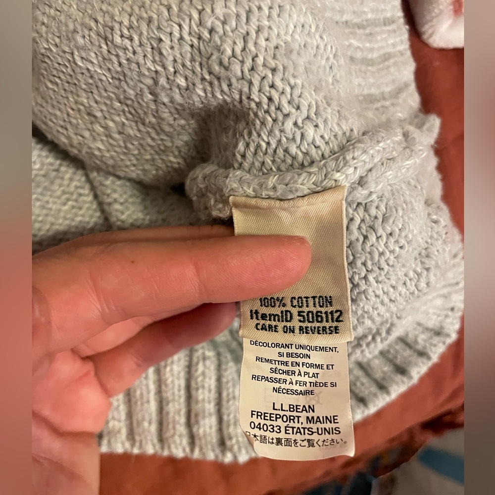 LL Bean Grey Turtle Neck Sweater - Picture 7 of 8